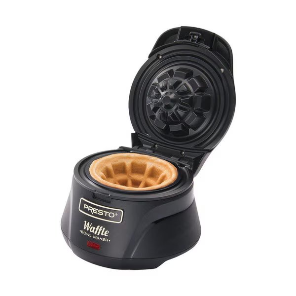 Waffle Bowl Maker Black, National Presto, Mfr#: 03500